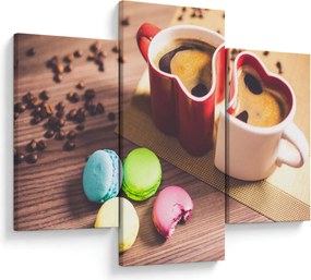 Tablou cu cafea și macarooni (90x60 cm)