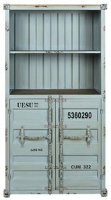 Bufet, turcoaz, din metal, stil industrial, Cargo