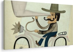 Tablou - Astronom pe bicicletă (90x60 cm)