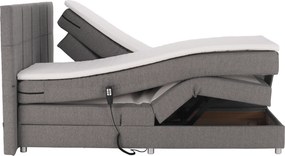 Pat electric reglabil, arcuri, gri, 160x200, MURKO NEW