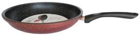 Tigaie Rosberg R51319G20, 20 cm, Finisaj marmura, Inductie, Bordeaux melange