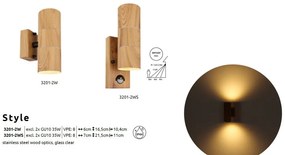 Aplica pentru exterior cu senzor de miscare design industrial Style natur