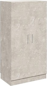 vidaXL Pantofar, gri beton, 55x35x108 cm, lemn prelucrat
