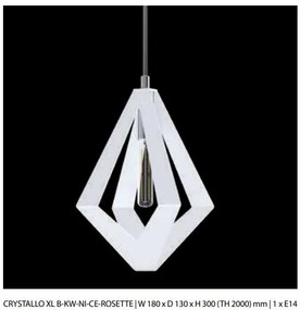 Pendul modern design LUX realizat manual CRYSTALLO XL