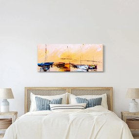 Tablou - Pictură barcă (120x50 cm)