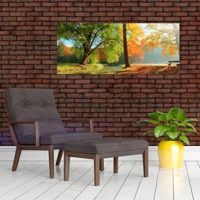 Tablou - Peisaj liniștit de toamnă (120x50 cm)