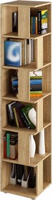 Biblioteca de colt KORIND, stejar sonoma, DTD laminat, 38x38x186 cm