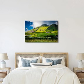 Tablou cu peisaj montan (90x60 cm)