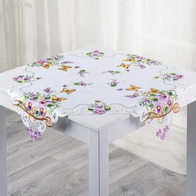 Față de masă brodată FLUTURI