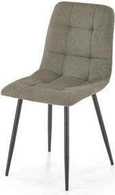 Scaun K560, verde/negru, stofa clasica/metal, 45x53x88 cm