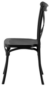 Scaun de sufragerie SAVIVA (Negru). 1091685