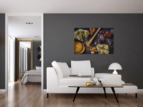 Tablou cu cu fructe uscate (90x60 cm)