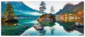 Tablou - Lacul Hintersee, Alpii Bavarezi, Austria (120x50 cm)