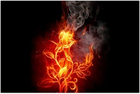 Tablou - Trandafiri în foc (90x60 cm)