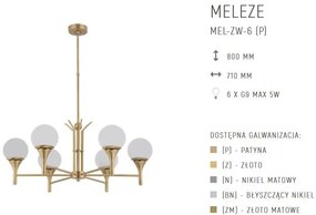 Lustra deosebita design LUX realizat manual MELEZE 6L