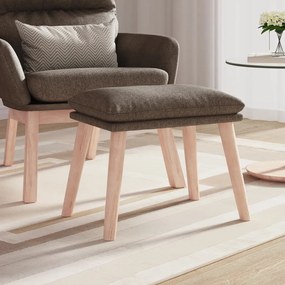 vidaXL Taburet, gri taupe, 45x29,5x35 cm, material textil