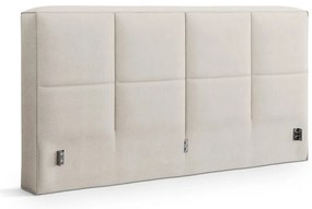 Tăblie de pat crem tapițată 189x100 cm Darren – Micadoni