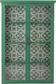 Vitrină verde din lemn de brad suspendată 81x122x22 cm Hazem – Bloomingville