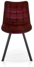 Set 6 scaune K332 velvet bordo