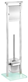 WENKO 22992100 - Perie WC DEBAR 18x73 cm inox/satinat/alb