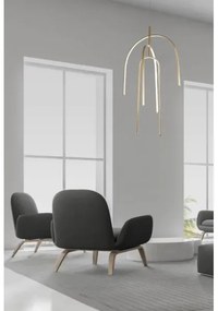 Lustră LED pe cablu dimabilă LED/80W/230V auriu Zambelis 1931