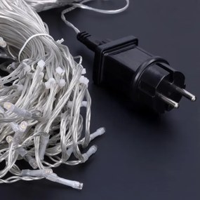 Perdea LED de Crăciun de exterior Solight 1V401-WW 360xLED/8 funcții 15m IP44 alb cald