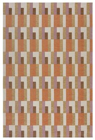 Covor portocaliu/în culoare naturală 155x230 cm Riley Block Geo – Flair Rugs