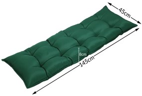 Deuba Perna bancheta 145x45x8 cm - verde