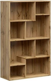 Biblioteca TETRIX, stejar wotan, PAL melaminat, 88x34x140 cm