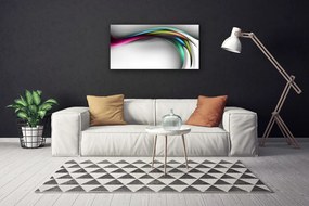 Tablou pe panza canvas Abstract Art Gri Alb Roșu Verde