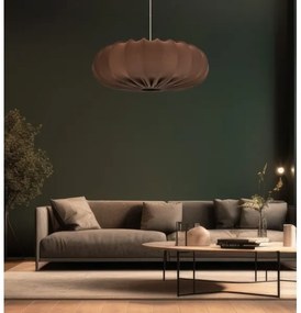 Lustră pe cablu CAFEE 1xE27/40W/230V, diam. 52 cm, maro