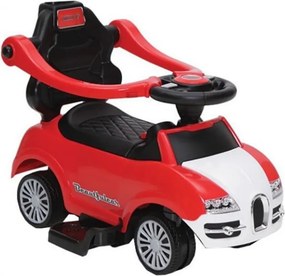 Masinuta copii si bebe NOVOKIDS™ Classico Rider 2 in 1 , Cu melodii si sunete, Maner de impins pentru parinti detasabil, Functie trotineta fara