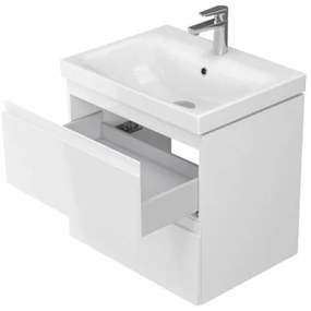 Cersanit S801-223-DSM - Corp de baie suspendat cu lavoar MODUO, alb lucios