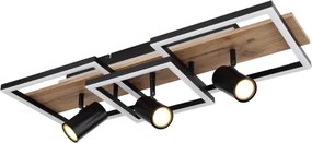 Globo 67305D2 - Plafonieră LED KASSU LED/48W/230V + 3xGU10/5W 3000K 27x72 cm