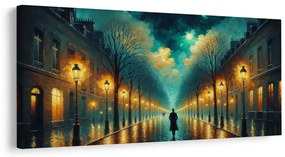 Tablou stradă romantică cu felinare