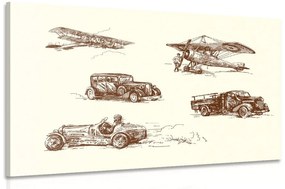 Tablou mijloace de transport retro