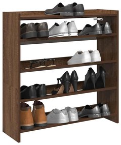 vidaXL Pantofar, Stejar maro, 80x25x81 cm, lemn prelucrat