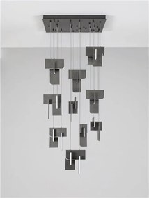 Lustra LED suspendata liniara design decorativ 2700K TOTEM 144W