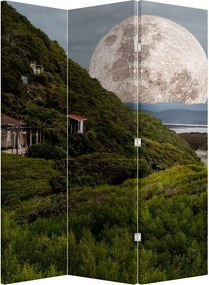 Paravan - Peisaj cu luna (126x170 cm)