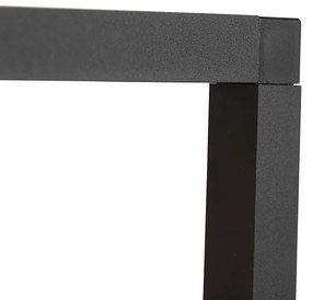 Lampă suspendată industrială neagră cu 4 lumini - Big Cage