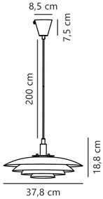 Lustră pe cablu Nordlux BRETAGNE 1xG9/25W/230V antracit
