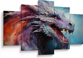 Tablou - Ilustrație a unui dragon (150x105 cm)
