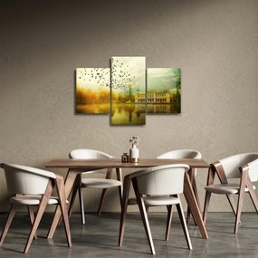 Tablou peisajului pictat cu sediul (90x60 cm)