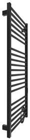 Radiator de baie tip scară HF DERBY, 255 W/230 V, 117 x 53 cm, negru