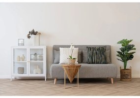 Vitrină Dalby, 2 uși, oțel, alb 80x35x80 cm