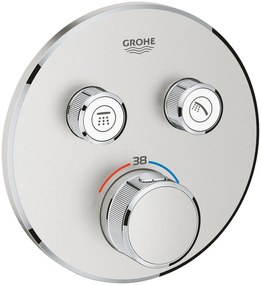 Grohe Grohtherm SmartControl baterie cadă-duș ascuns cu termostat SuperSteel 29119DC0