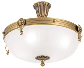 Lustră aplicată Orion DL 7-523/43 ROCCA 4xE27/60W/230V d. 43 cm bronz/alb