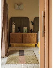 Covor țesut manual din lână 80x140 cm Chroma Dusty Pink – Lorena Canals