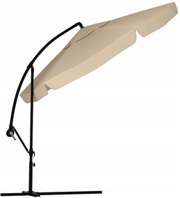 Umbrela de gradina pliabila LEVI 300 cm, bej-maro + ambalare gratuită