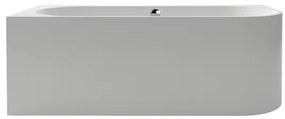 Cada freestanding Kreiner Andrea 175x75 cm finisaj alb stanga lipita de perete BTW